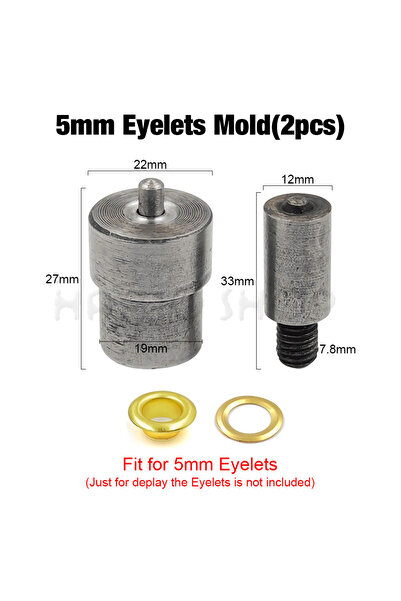 Choice16 قالب عروة 5 مم، آلة ضغط يدوية، قوالب معدنية، قالب عروة، غطاء مزدوج ،...
