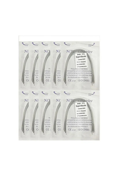 Choice18 020 Lower-NT-10Pack 10pack أسلاك تقويم الأسنان فائقة المرونة NITI دا...