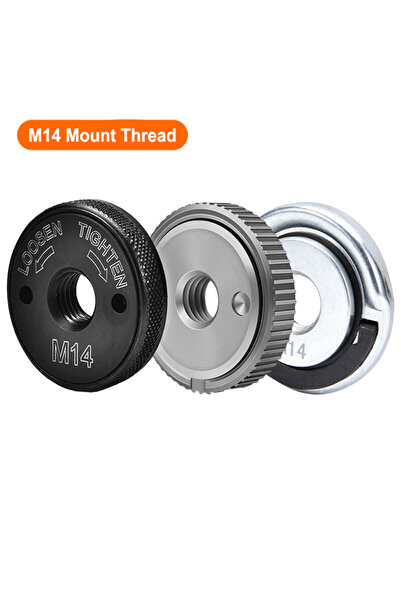 Choice6 طقم صواميل شفة داخلية وخارجية لجلاخة الزاوية M14-123، بخيط M14/10، مع...