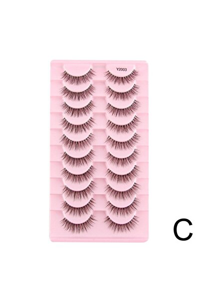 Choice1 Y2003 3D Eyelash Lift Cosmetics 10 Pairs Natural False Eyelashes Thre...