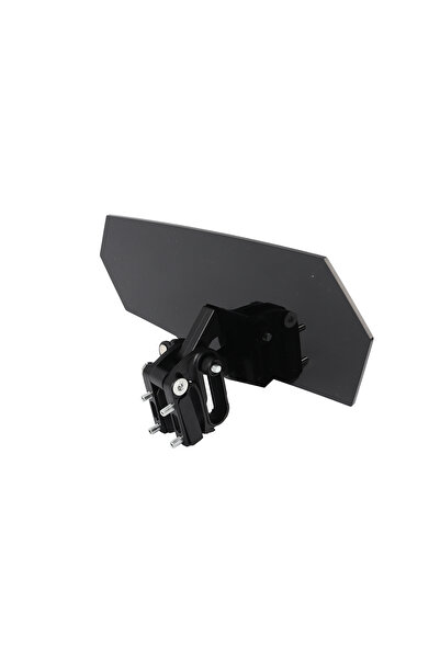 choice2 Black-Black Bracket Universal Motorcycle Risen Clip On Windscreen Win...
