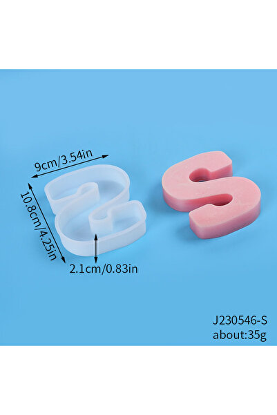 Choice7 S A to Z Large Letter Silicone Mold Capital Alphabet Epoxy Molds DIY ...