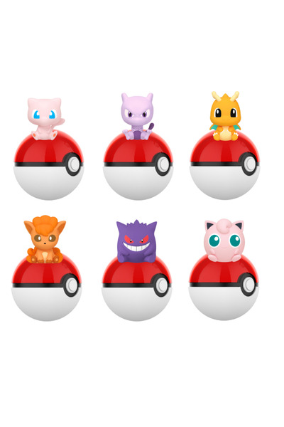 Choice6 مجموعة من 6 قطع من شخصيات بوكيمون أنمي، صندوق مفاجآت، كرات بوكيمون، ش...