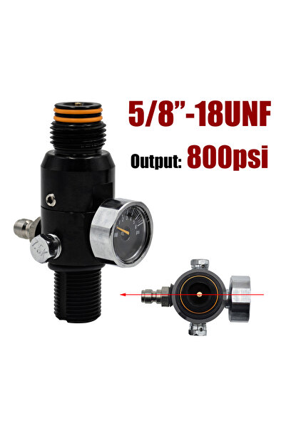 Choice1 5-8 800psi HPA 4500psi Cylinder Air Tank Regulator Valve Mountain Dou...