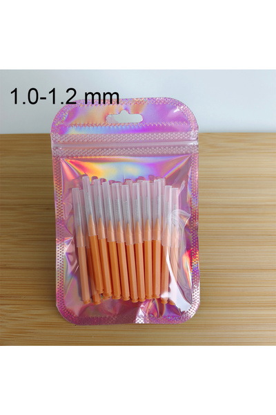 Choice5 فرشاة أسنان بين الأسنان على شكل حرف I، 30 قطعة، مقاس 1.0 مم، فرشاة 0....