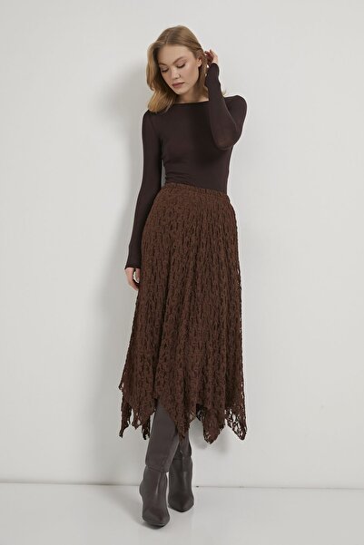 Arma Life ARMALIFE 8507 FUSTĂ DE DAMĂ ASIMETRICĂ, CU TALIE ELASTICĂ, CĂPTUȘIT...