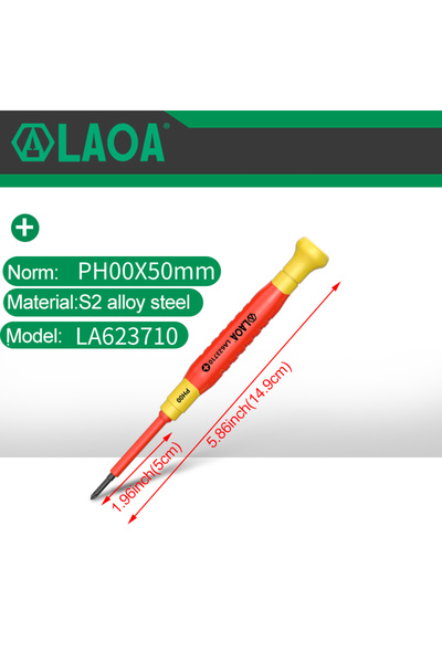 Choice4 PH00 LAOA insulated precision screwdriver a cross small size screwdri...