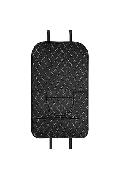 REDQUIT quilted car cover with organizer, pocket, for the front seat backrest...
