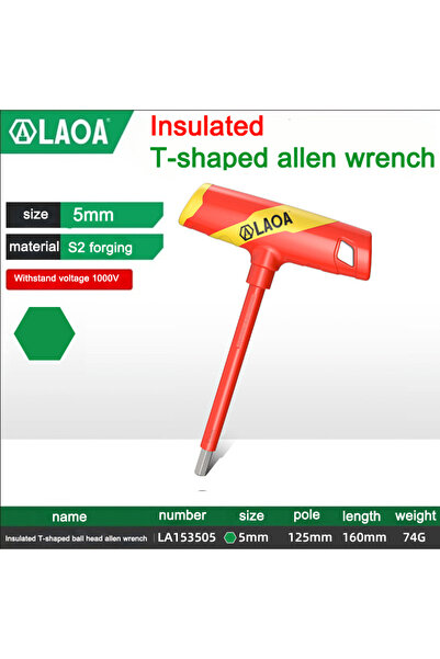 Choice7 H5mm LA153505 LAOA Multifunctional insulated T-shaped flat head allen...
