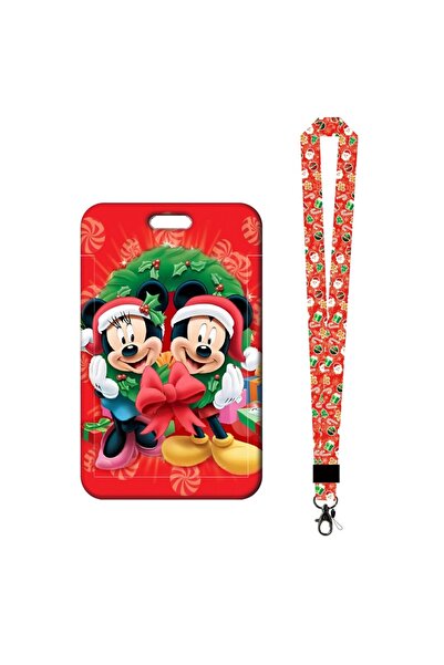 Choice1 حامل بطاقات معلق، حامل بطاقات عيد ميلاد مجيد ميكي وميني، حبال تعليق، ...