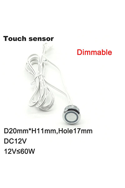 Choice3 مستشعر لمس صغير، مصباح LED، مفتاح استشعار، تيار مستمر 12-24 فولت، 5 أ...