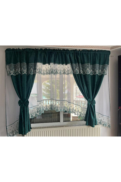 OEM Unique set of curtains + decorative drapes for living room bedroom, WIDTH...