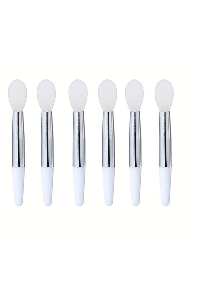 Choice1 White 6pcs 6 new lip mask brush beauty tools, portable silicone lip b...