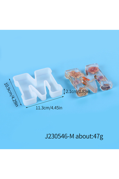 Choice13 M A to Z Large Letter Silicone Mold Capital Alphabet Epoxy Molds DIY...