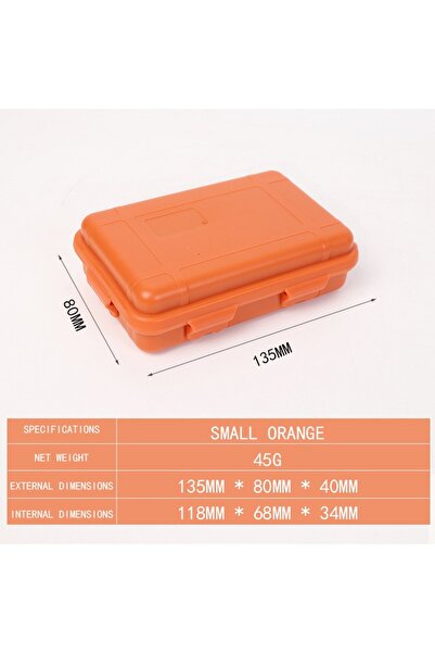 Choice8 S-Orange EDC Tool Hard Case Box Small Organizer with Foam Shkproof Wa...