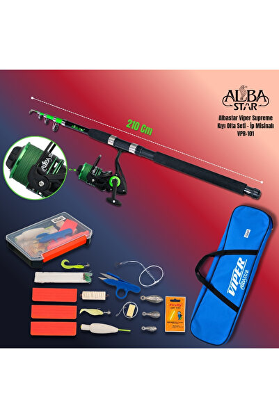 Albastar Viper Supreme Kıyı Olta Seti - İp Misinalı - VPR101
