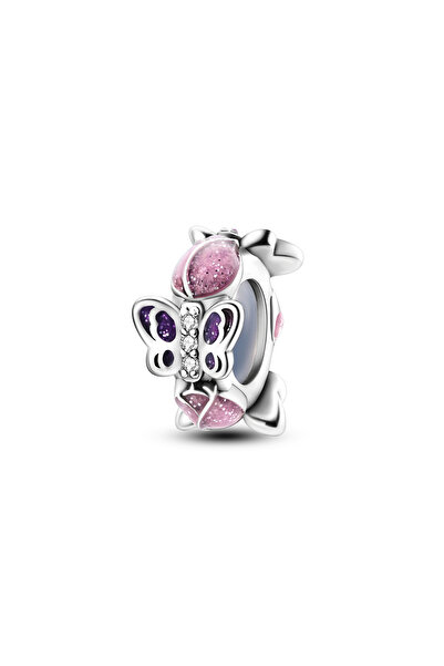 Choice45 KTC851 Charms Fit Original Beads 925 Sterling Silver Clip Charms Zir...