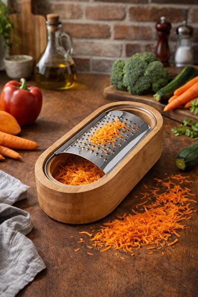 İLİVA مبشرة من الخيزران مع وعاء، مبشرة صغيرة لسطح الطاولة