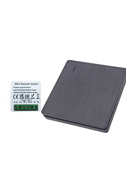 Choice3 مفتاح إضاءة ذكي لاسلكي يعمل بتردد 433 ميجاهرتز، أسود اللون، مع جهاز ت...