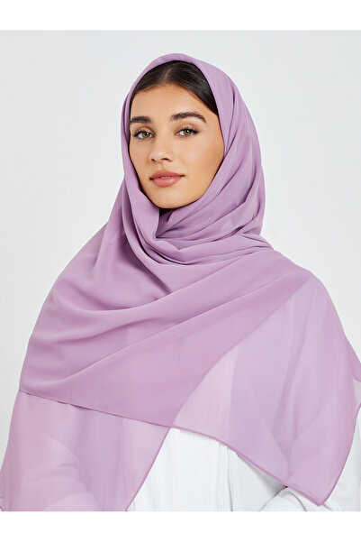 Amirah By Styli Purple Chiffon Hijab