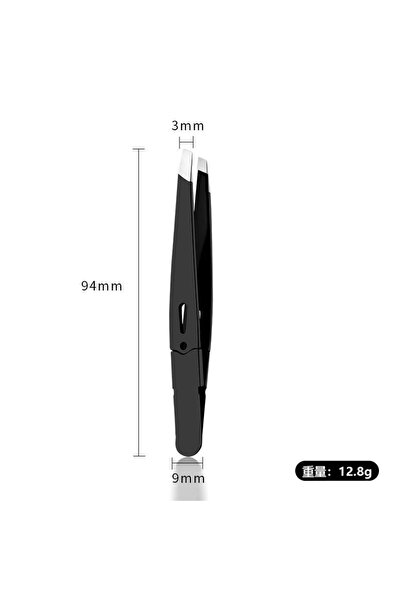 Choice1 black Expert Eyebrow Hair Removal Tweezer, High Precision Slant Tip S...