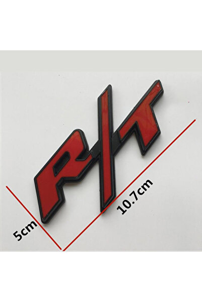 Choice3 ملصق شعار سيارة أحمر وأسود RT، ملحقات شعار السيارة لسيارات دودج دوران...