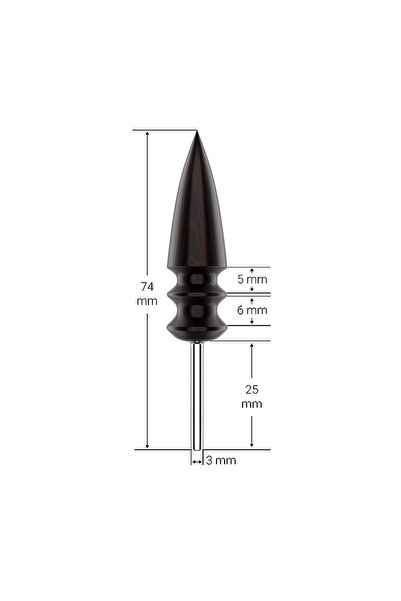 Choice1 A Ebony Leather Electric Grinding Bit Head Polishing Edge Burnisher T...