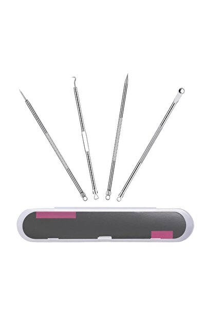 Choice مجموعة إزالة الرؤوس السوداء والبيضاء (4 قطع) - فضية اللون - لإزالة الش...