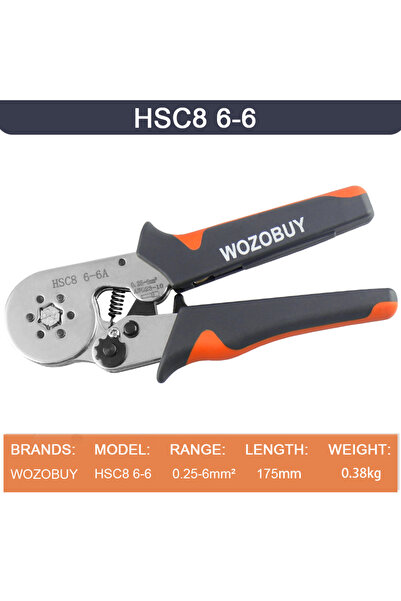 Choice4 HSC8 6-6 Pliers Ferrule Crimping Tool HSC8 6-4/6-6 Electrical Crimper...