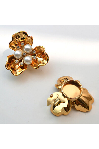 Choice1 golden 1pc Premium Button Cover Set Rhinestone Embellished Clips | Sh...