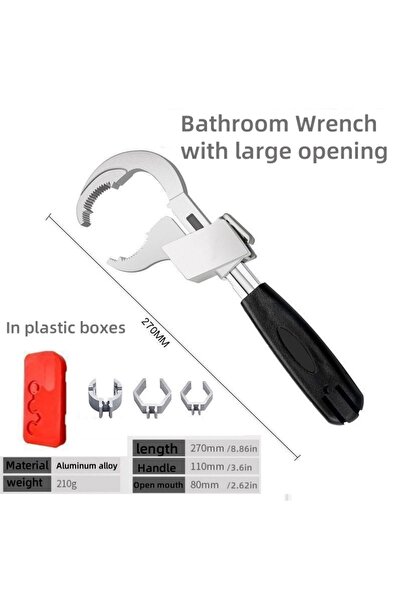 Choice7 مفتاح حوض متعدد الوظائف من فينغ ويت، أسود (علبة حمراء)، 210 غرام، 270...