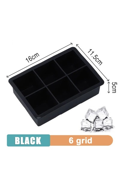 Choice36 قطعتان من قوالب مكعبات الثلج الكبيرة المصنوعة من السيليكون الآمن غذا...