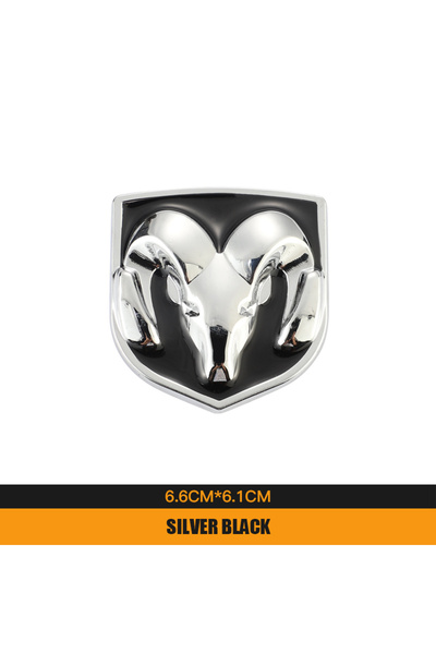 Choice25 ملصق شعار سيارة دودج سيلفر إس، إكسسوارات شعارات السيارات لسيارات دود...