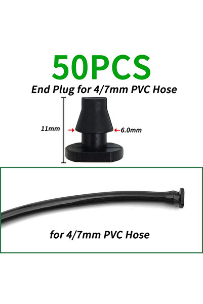 Choice7 B-50pcs 50pcs Barbed Connectors Irrigation Fittings Drip Irrigation B...