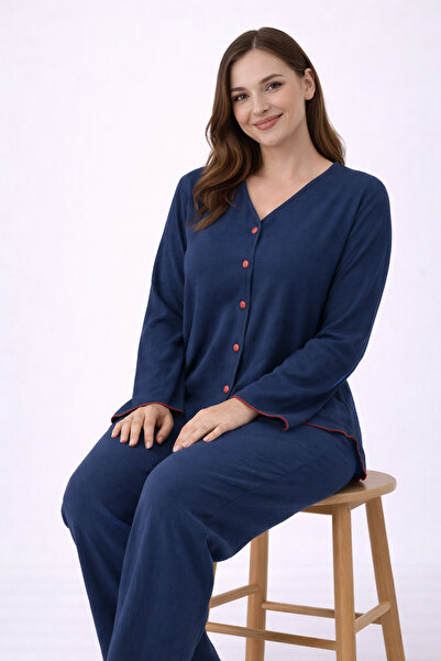 sleeproom Uzunkol Asymmetrical Cut Bürümcük Pajama Set