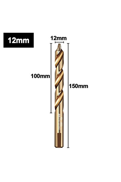 Choice18 12mm M35 Step Twist Drill, Cobalt Content Straight Shank Drill (3-13...