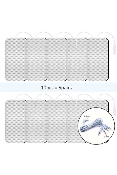 choice2 L-10pcs-Line Physiotherapy Tens Electrodes Pad EMS Muscle Stimulator ...