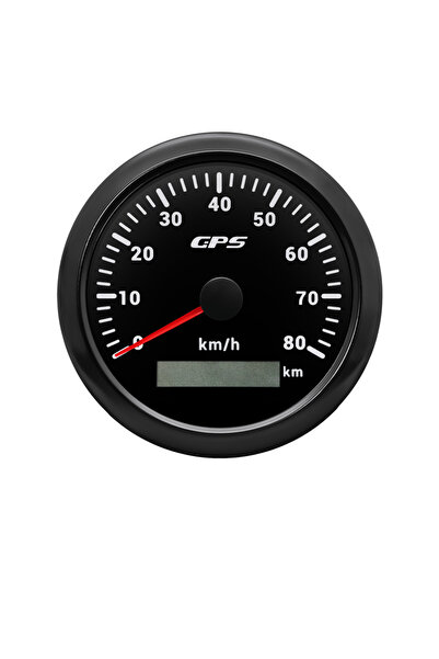 Choice10 0-80KMH-BN Universal 85MM GPS Speedometer Gauge 7 Color LED Backligh...