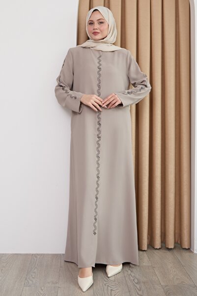 InStyle Beige Ferace with Spiral Stone Pattern