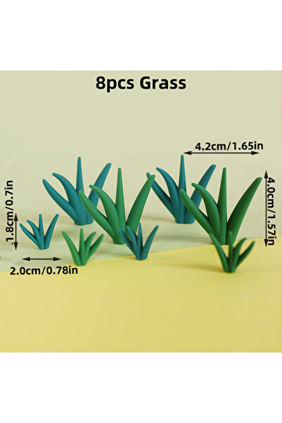 Choice23 8pcs Forest Lion Giraffe Monkey Elephant Cake Decorati Grass Leaves ...