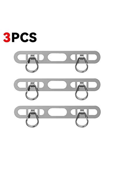 Choice4 3PCS Silver 4/1PCS Luxury Stainless Steel Mobile Phone Lanyard Patch ...