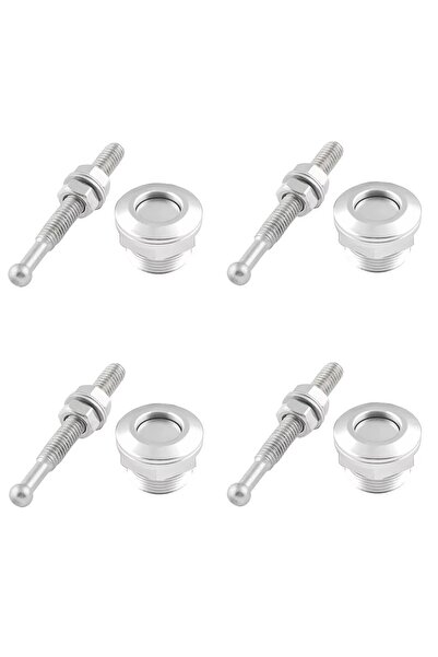 choice2 silver 4pcs 1Pcs/4pcs 22mm Universal Car Hood Pin Kit Aluminum Push B...