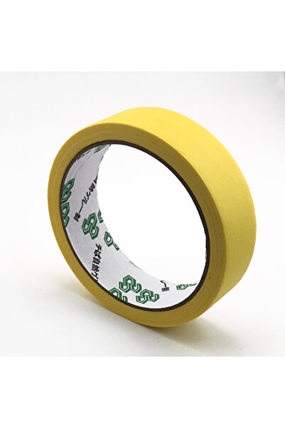 Choice7 آلة توزيع شريط لاصق أصفر للدهان، مزودة بأداة قطع الشريط.