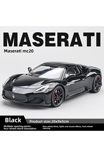choice2 black-no box 1/24 Maserati MC20 Cabrio Alloy Sports Car Model Diecast...