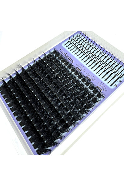 Choice13 وصلات رموش مكونة من 14 صفًا من الرموش المدببة، و15 صفًا من الرموش ال...