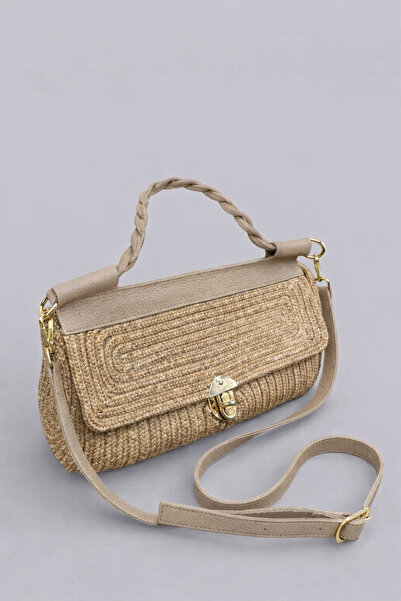 MaVaux Valerie Extra Light Soft Rope and Genuine Leather Detailed Straw Women...