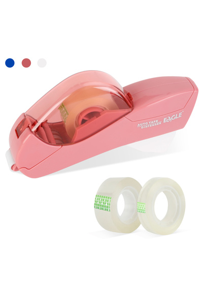 Choice8 Pink Eagle Automatic Tape Dispenser, No Battery Required, With 2 Roll...