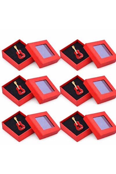 OEM Set 6 Broșe Mărțișor cu Chitara rosie