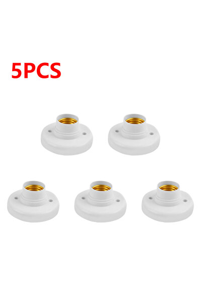 choice2 5 قطع من 1-20 قطعة، قاعدة حامل مصباح E27 بجهد 220 فولت، غطاء لولبي، م...