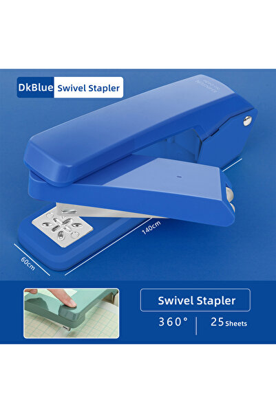 Choice Deli Blue 24/6 Staples Durable Stapler Swivel Stapler Manual Office Pa...